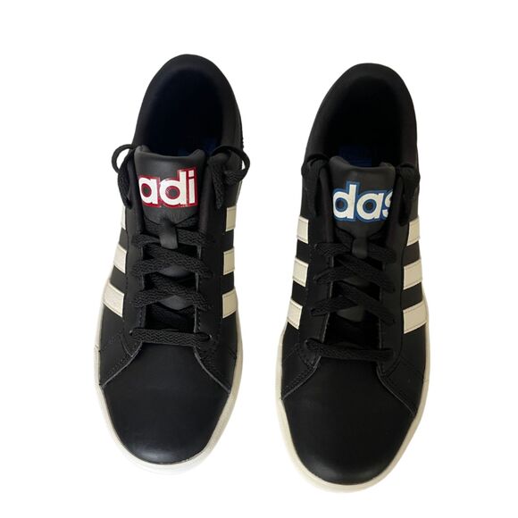 Adidas Black Sneakers Neo Label 3-Stripes Foam Insoles US Size 7 Male New - Picture 3 of 12